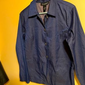 Styling denim jacket with metal classy buttons good condition